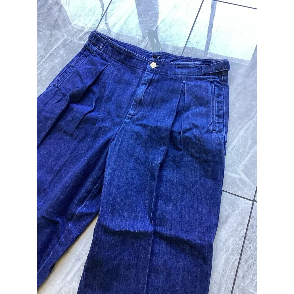 J. Crew 1984 Mack Tapered Jeans Pleats High Rise Cotton 30